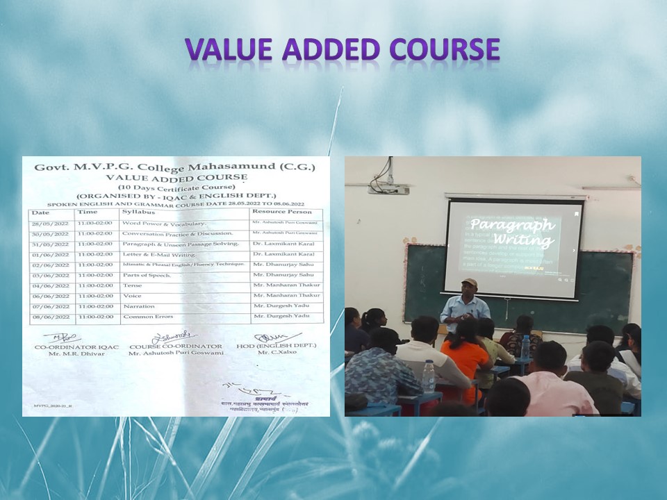 Value Added Course