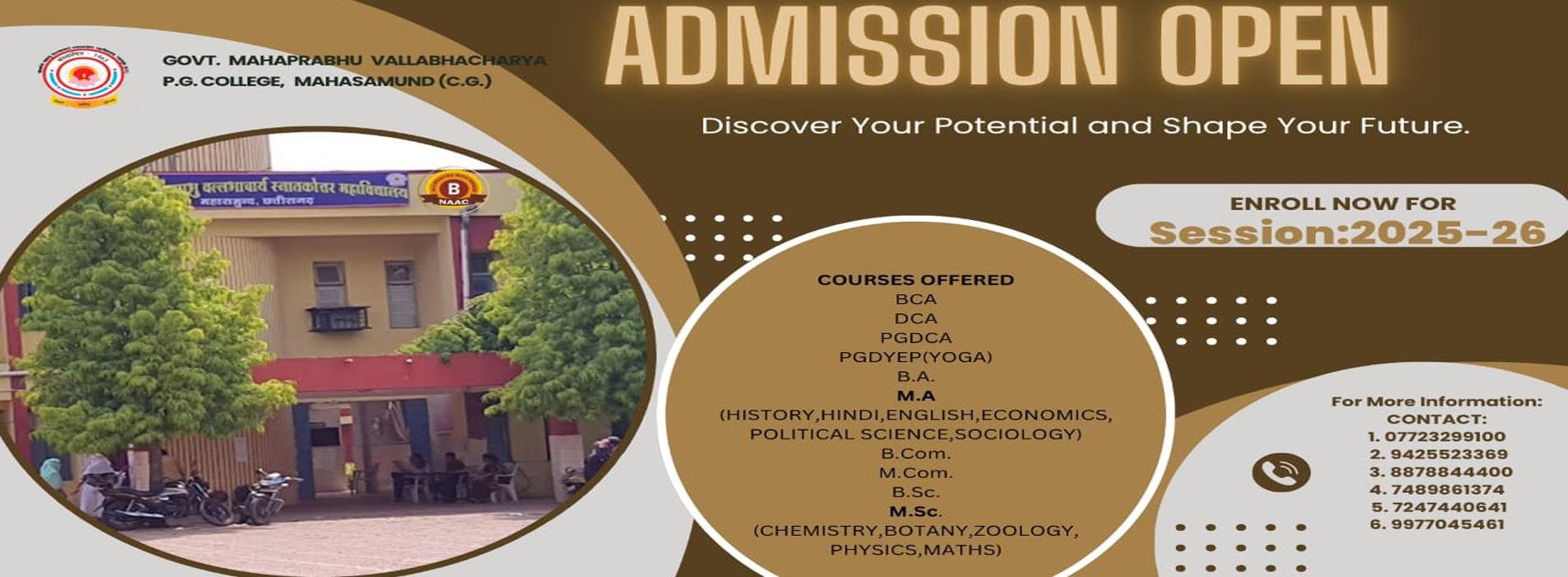 Admission Open	